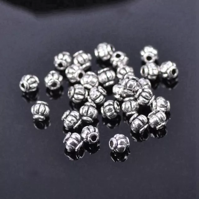 100pcs Fashion Charm Tibetan Silver Findings Spacer Beads DIY Making Jewelry