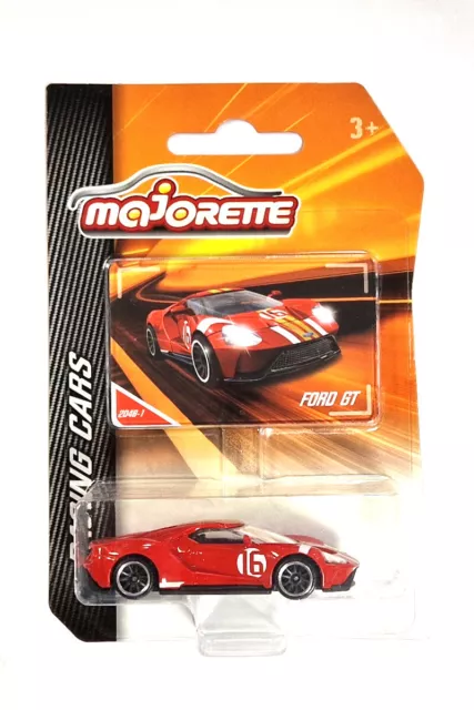Majorette 212084009 Ford GT #16 rot - Racing Cars (204B-1) Maßstab 1:63 Modell