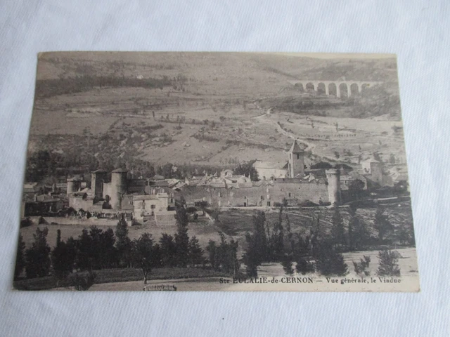CPA Saint Eulalie de Cernon general view of the viaduct 12
