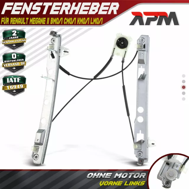 Fensterheber ohne Motor Vorne Links für Renault Megane II 2002-2016 4/5-Türer