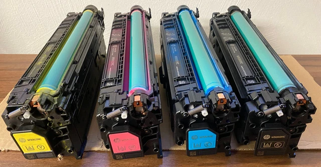 HP Toner Set W9060MC W9061MC W9062MC W9063MC für LaserJet E55040 MFP E57540 Gebr