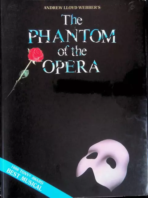 ORIGINAL PHANTOM OF The Opera Song Book Sheet Music Andrew Lloyd Webber ...