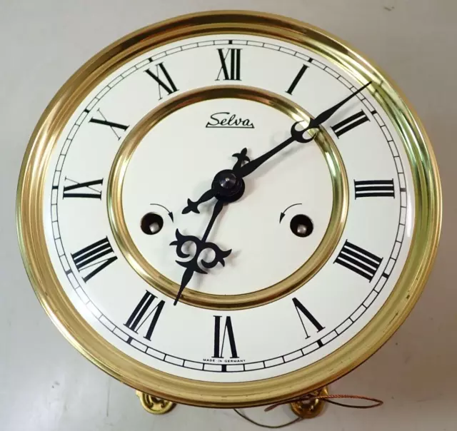 VINTAGE AJK KIENINGER GERMAN 65cm WALL CLOCK MOVEMENT PARTS