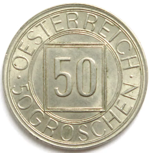 50 Groschen 1934, Österreich