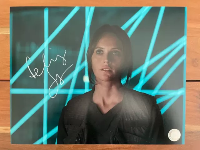 Felicity Jones Star Wars SWAU Autograph Signed 11x14" Photo