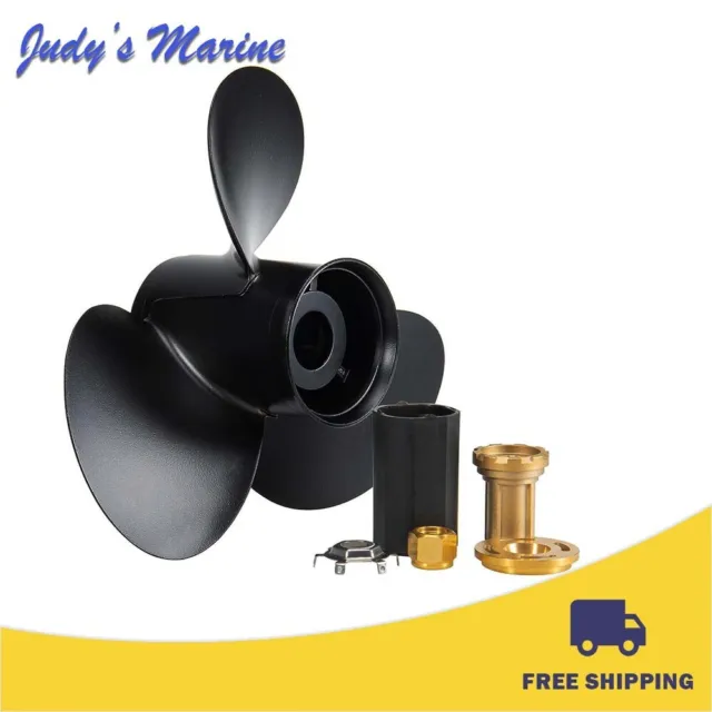 14 x 13 Outboard Propeller Fit Mercury 40-140HP 15 Tooth Hub Kits Included