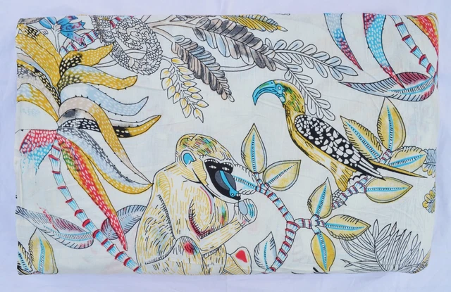 Voile Animal Bloc Tissu Imprimé 100% Coton Doux 2.7m Artisanat Couture Tissu