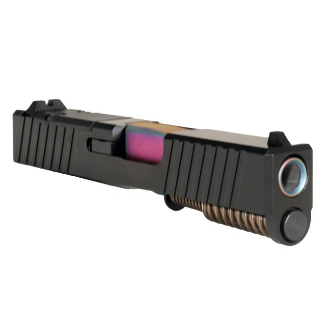 High Table Armory W3 Complete Slide Assembly For Glock 43 - RMSC Optic Cut, Black DLC Barrel, 9mm