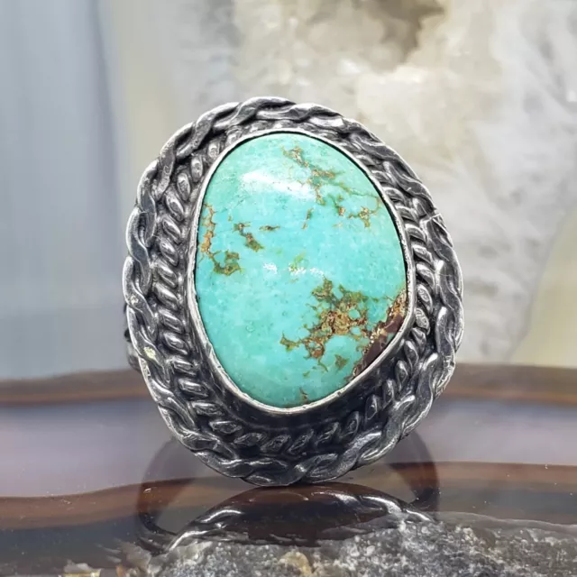 Vintage Sterling Silver Turquoise Ring Native American