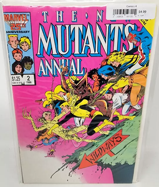 New Mutants Annual #2 Psylocke 2Nd (1St U.s.) & Meggan 1St Appearance *1986* 7.0