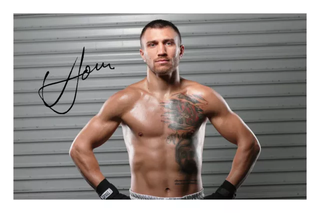 Vasyl Lomachenko Signed A4 Autograph Photo Print Boxing Loma