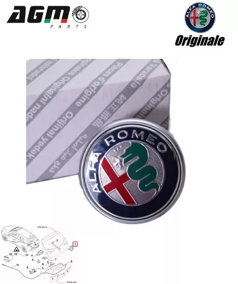 Serratura Pulsante Logo Portellone Posteriore Originale Alfa Giulietta 50547396