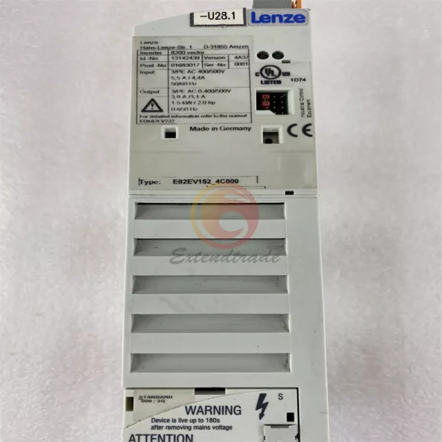 One lenze E82EV152_4C000 E82EV152-4C000 Inverter Used