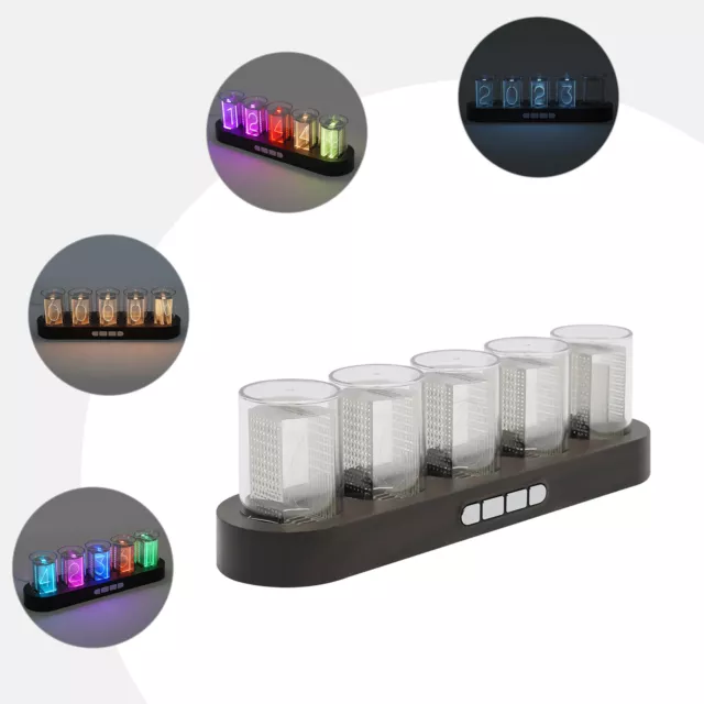 Imitation Nixie Tube Clock DIY Creative Clock Home Desktop Decor Clock Imitation Nixie Tube Clock DIY Creative Clock Home Desktop Decor Clock