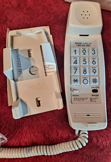 SEARS CATALOG TELEPHONE Landline Ringer Switch Redial Button Working ...