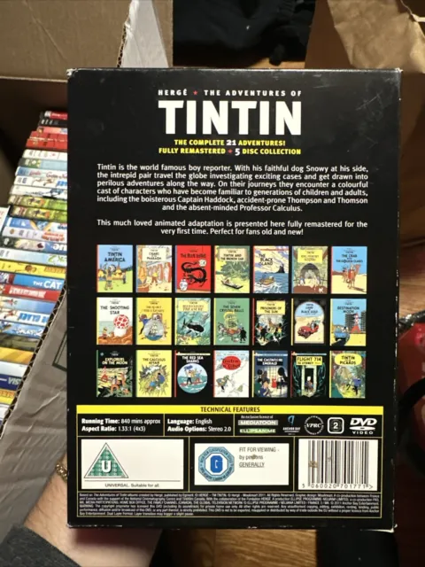 Tintin Thé Complete Collection. All 21 Adventures (Region 2) 3