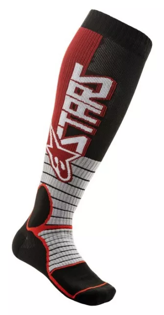 2020 Alpinestars Mx Pro Boot Socks Burgundy Black Motocross Mx Enduro Cheap New