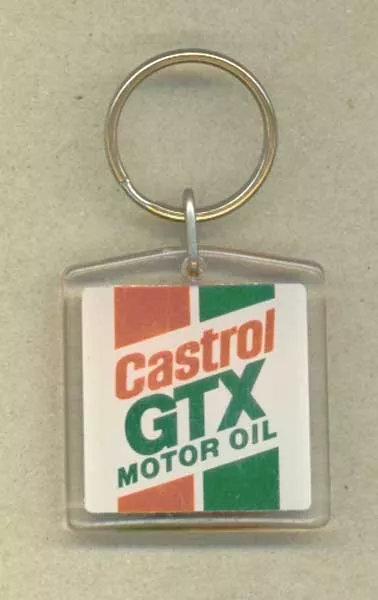 Vintage Castrol GTX Motor Oil Key Chain