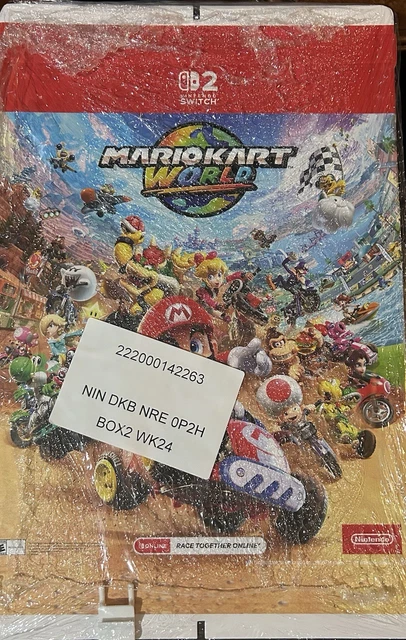 NINTENDO SWITCH 2 Mario Kart World Store Display Sign £76.39 - PicClick UK