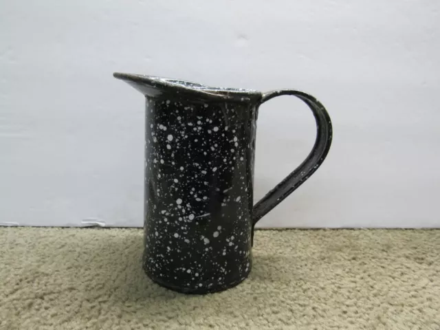 US WW1 WW2 US Navy Granite Wear Pitcher 1 Pint Enamel Porcelain Mess Cup