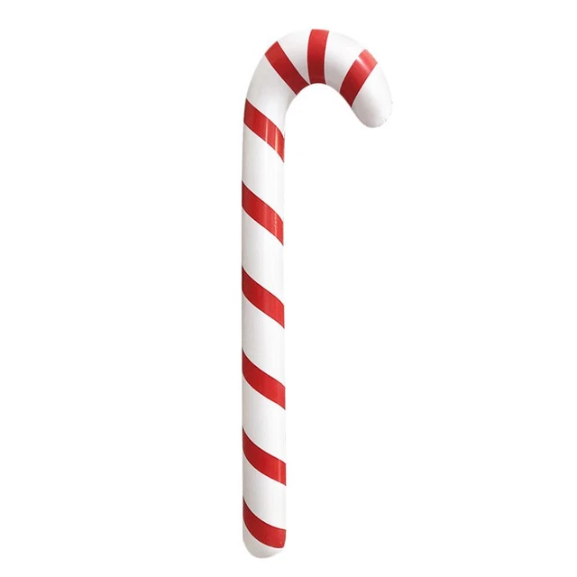 Palo inflable para caminar Santa Claus festival Navidad niños palo de juguete