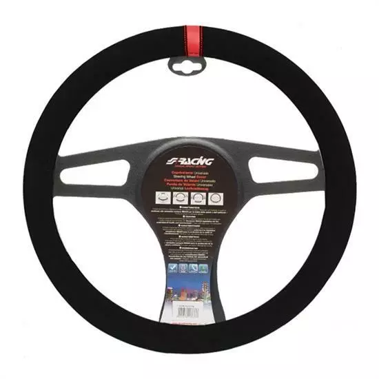 Coprivolante Auto Universale Carrera Look Red Diametro 37-39cm Simoni Racing