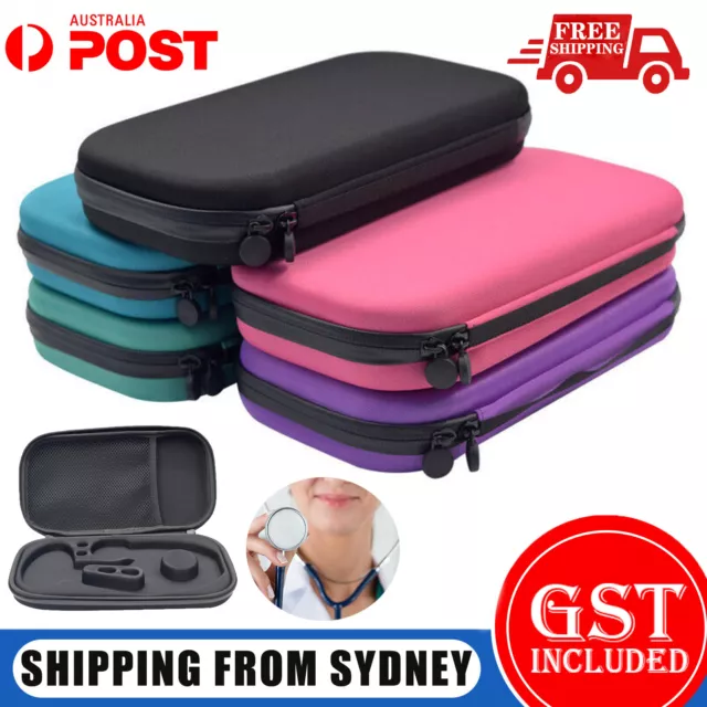 Stethoscope Holder Hard Storage Box Case Pouch Travel Medical Organizer Carry AU