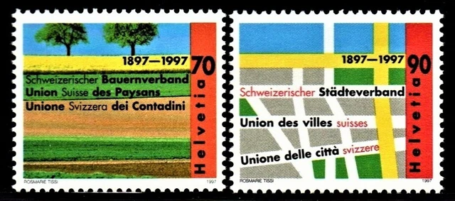 Schweiz Satz MiNr. 1616-1617 von 1997 Postfrisch N 0784