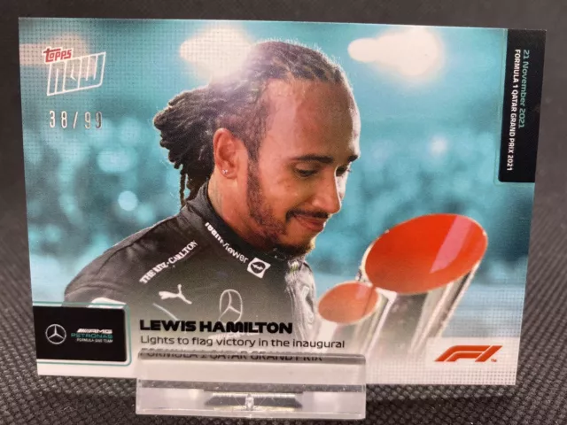 Topps Now Formula 1 F1 2021 Formel 1 074 Lewis Hamilton Parallel 38/99 Qatar GP