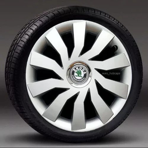 Silver 16" wheel trims, Hub Caps, Covers to fit Skoda Octavia,Superb