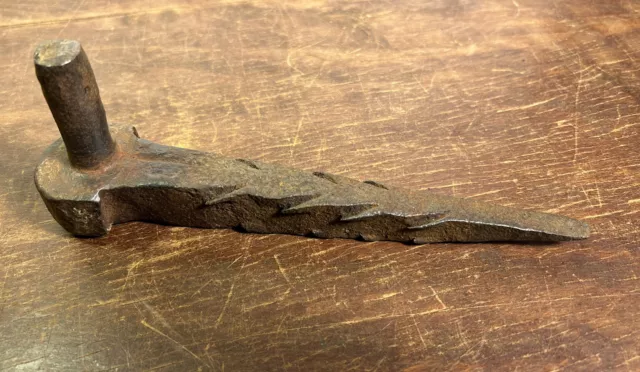 1 Hand Forged Antique Iron PINTLE, Strap Gate Hinge Hardware Barn Spike Large!