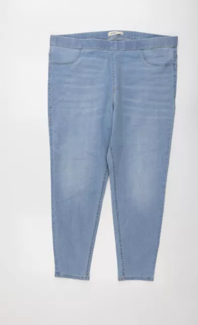 MARKS AND SPENCER Womens Blue Cotton Jegging Jeans Size 20 L26 in ...
