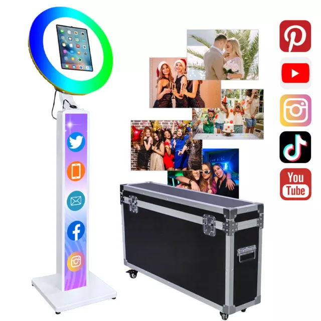 Portable iPad Photo Booth Selfie Photobooth Machine for Party w/Flight Case US 2