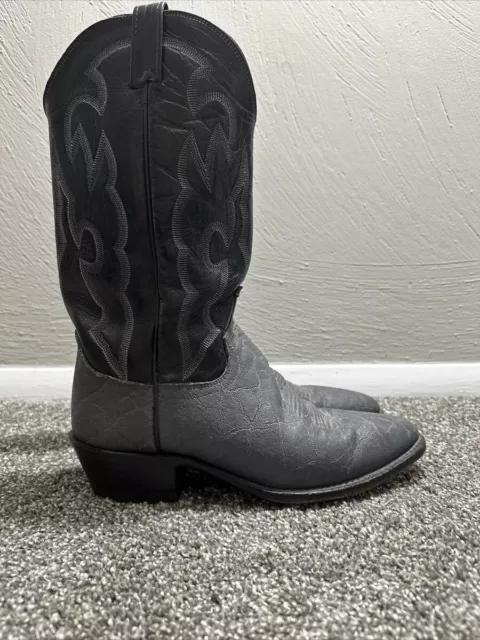 Dan Post Boots Grey/Black Size 10 exotic rare