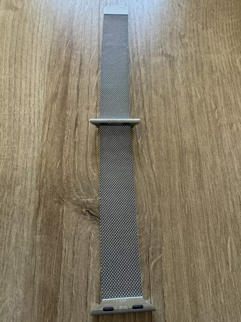 Genuino Apple Milanese Loop 40 mm Plateado Se adapta a 38/40/41 Ver Mis Otras Correas