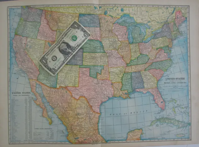 US 1899 DATED UNITED STATES Map. USA. OKLAHOMA INDIAN TERRITORY. RAILROADS.