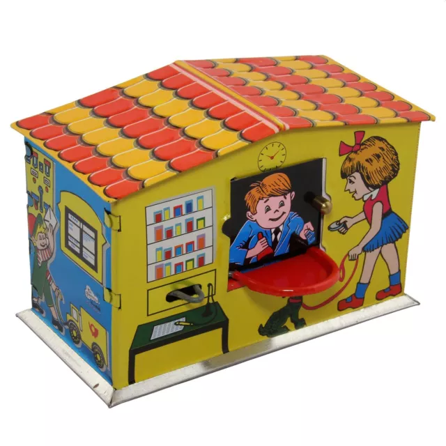 Haus Spardose Postamt Blechspielzeug Blechspardose Haus Spardose Postamt Blechspielzeug Blechspardose