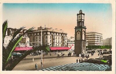 Postcard africa morocco casablanca place de france towards the Hotel Excelsior