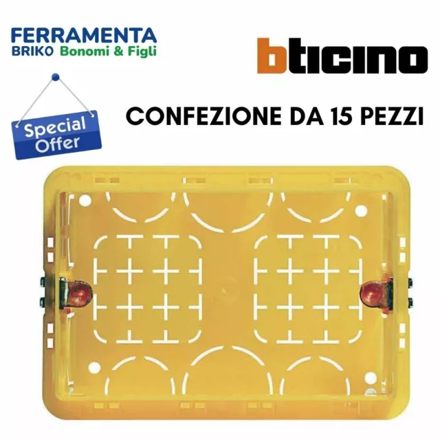 Scatola da Incasso per muratura Derivazione 503E Bticino 3 Moduli Cassetta PZ 15