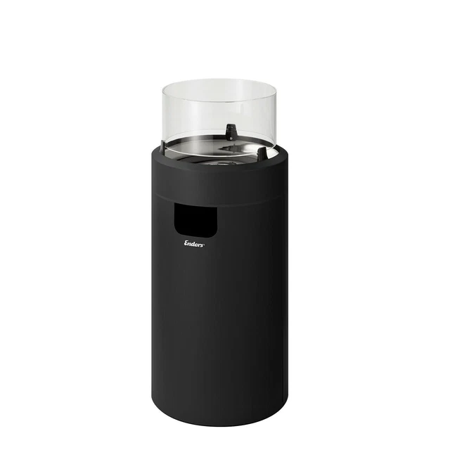 Feuerstelle Heizpilz Enders Nova LED M Schwarz Gas Terrassen Heizstrahler Heizer
