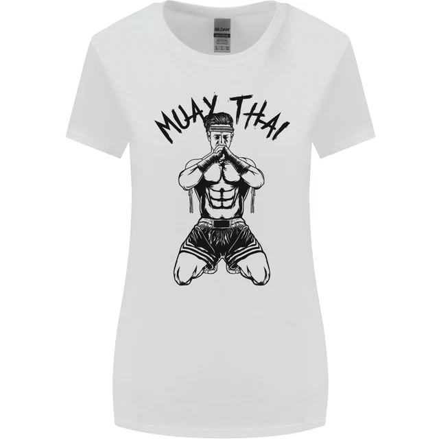 Muay Thai Fighter Mixed Martial Arts MMA Womens Wider Cut T-Shirt