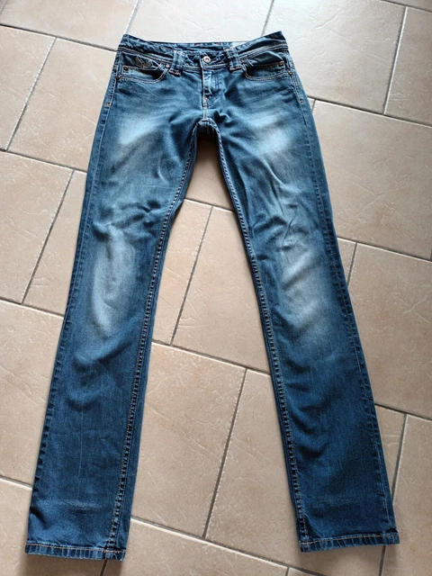 Jeans Kaporal Femme Demi-slim Délavé Taille W31/42 - Occasion Très Bon état, Coton, Bleu