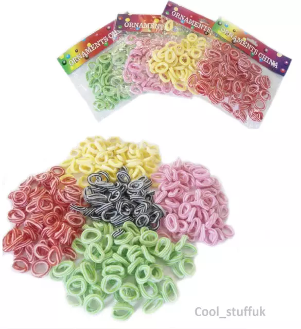 60 Mini Hair Bands Soft New Bobble Baby Girl Ponytail Elastic Stretchy Snag Free