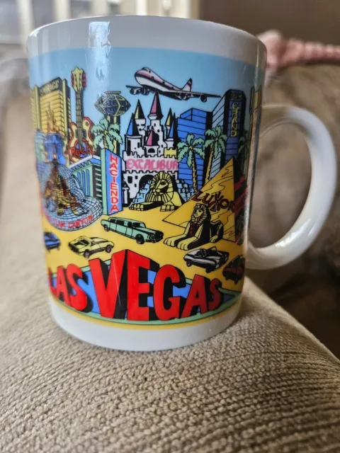 Vintage Las Vegas Strip Souvenir Novelty Coffee Mug Nevada Attractions