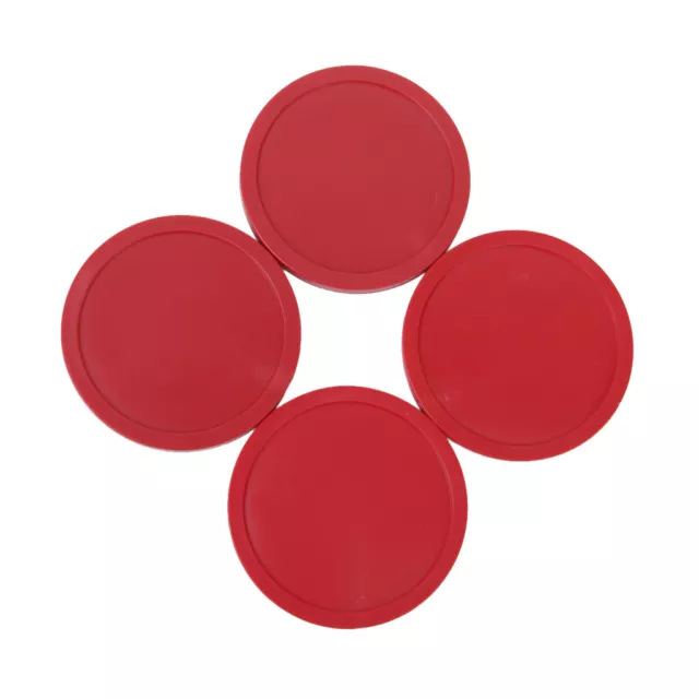 1 Satz 4Pcs Red Air Hockey Goalies Table Pucks 83mm GROßE Filzschieberschlägel 3