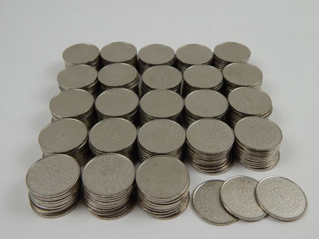 232 Matching Daigaku Pachinko - PACHISLO SLOT MACHINE TOKENS 1-3/16" 30mm