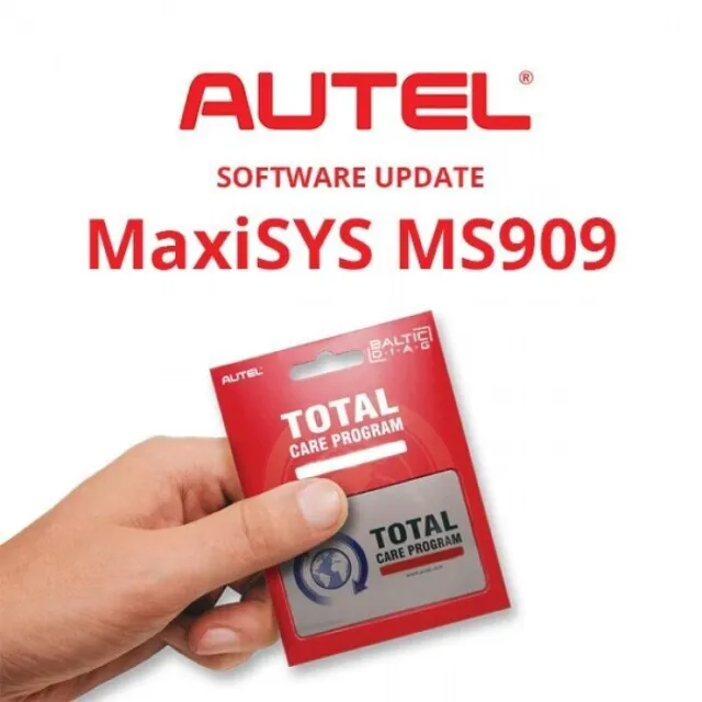 Autel MaxiSYS MS909 1 anno scheda aggiornamento software consegna codice istantanea