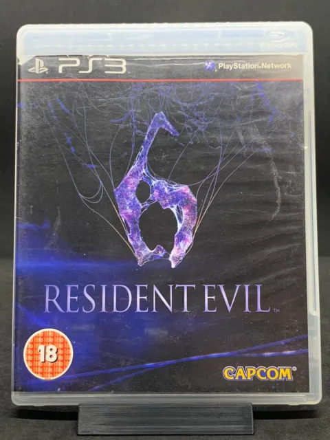 Resident Evil 6 PS3 PlayStation 3 Sony PAL Complete *Water Damage*