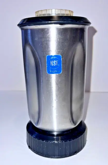 Waring CAC37 32 oz Stainless Steel Blender Container with Lid Pre-Owned