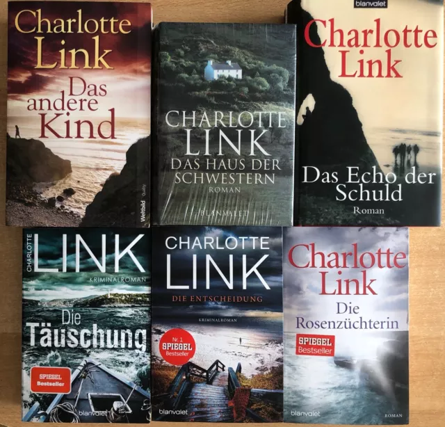 6 x Charlotte Link - Paket, Sammlung, Konvolut